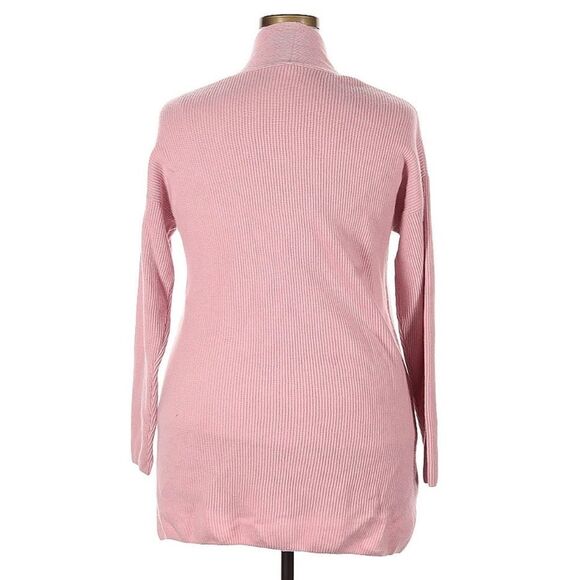 NAP LOUNGEWEAR 100% Cashmere Plush Rib-knit Cardigan Pink Balletcore XXL - Picture 3 of 6